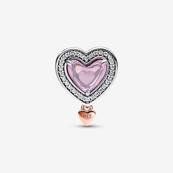 Pandora Two-tone Openwork Mom & Heart Charm - Picture 2 of 5